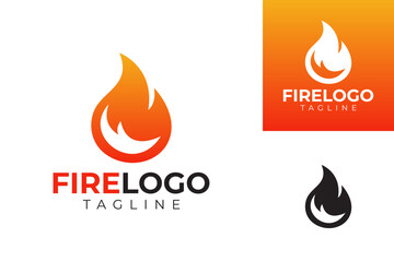 vector fire logo premium template