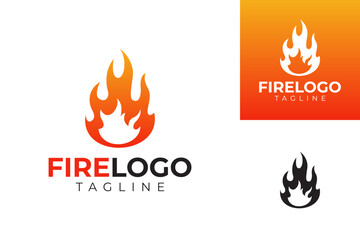 vector fire logo premium template