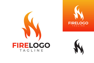 vector fire logo premium template