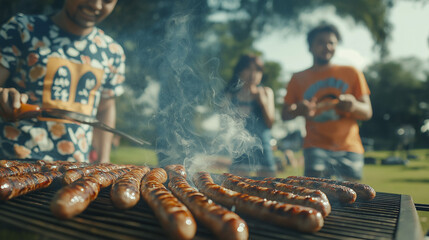 Flames whisper secrets to the meat, the scent of asado filling the air, a tradition passed through generations, where fire and patience craft perfection, the essence of Argentina on a grill.