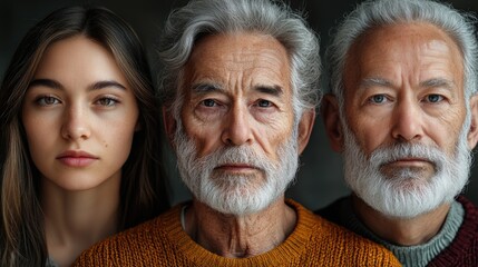 Three individuals smiling and looking directly at the viewer