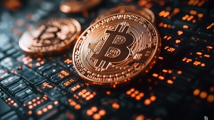 A Bitcoin payment being made at a coffee shop, with a QR code and smartphone displayed, showcasing real-world Bitcoin transactions. 193