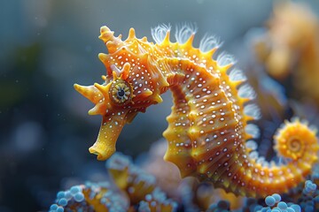 A Close-Up of a Seahorse in its Natural Habitat