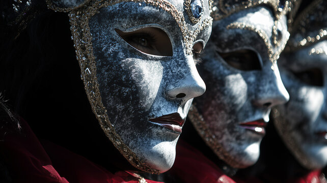 Masked performers celebrate Sardinian carnival traditions vividly
