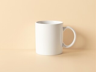 blank white coffee mug for branding and product display, royalty free