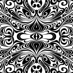 simple seamless abstract black and white pattern, texture, design