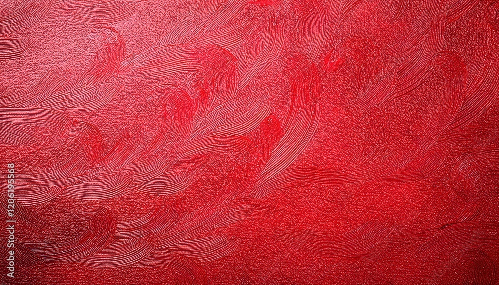 Aufkleber textured red abstract background with brushstroke patterns, ideal for design projects, branding, product packaging, or graphic artwork

