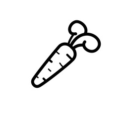 Fresh carrot - vector icon