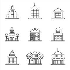 Fototapeta premium set of icons