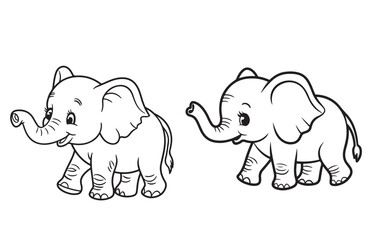 elephant with a baby