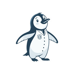 Penguin icon logo vector