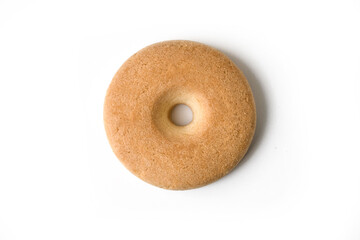 Classic shortbread biscuits. Circular biscuits with a hole in the center, typically crumbly and...