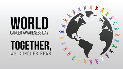 International Cancer control program, Different ribbons for different cancers, Cancer awareness months ribbons, Unity against Cancer