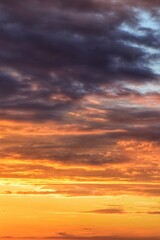 Soft Layers of Clouds at Sunset