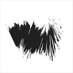 black vector brush strokes for different types of design