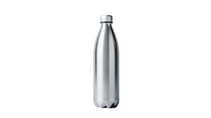 Water bottle on transparent background