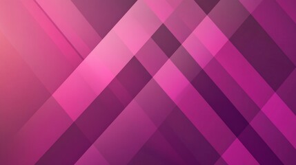 Fototapeta premium Intersecting geometric forms in rich pink hues, offering a harmonious abstract expression, evoking modern style and digital innovation in design.