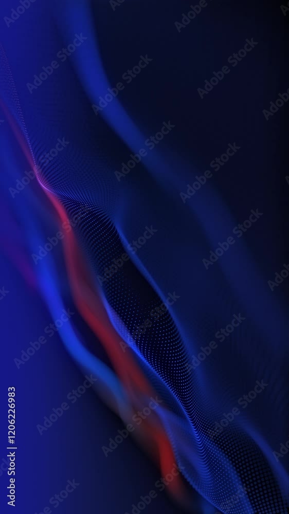 Poster vibrant abstract wave patterns display dynamic lighting effects that powerfully highlight fluid moti