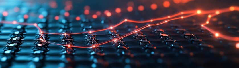 Graphene transistor emitting visible energy pathways in glowing trails