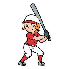 baseball player with bat