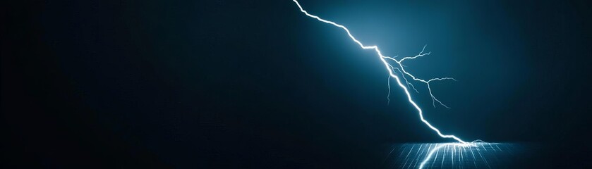 Lightning bolt charging a conductive surface, demonstrating electrical efficiency