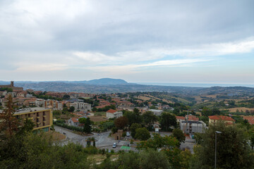 Fototapeta premium Panorama dintorni di Recanati nelle Marche