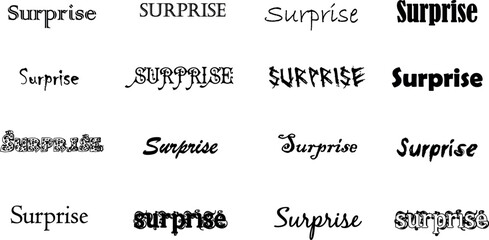 illustration, background, surprise, vector, comic, letter, retro, graphic, design, type, lettering, typography, template, party, card, poster, present, banner, decoration, text, white, beautiful, 