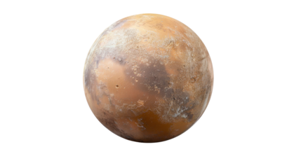 
Mars planet on transparent background