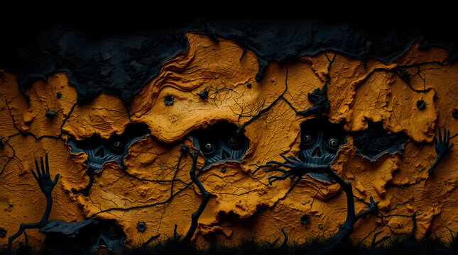 Shiny yellow leaf gold foil texture