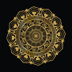 Elegant golden mandala background
