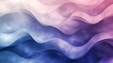 Obraz premium Smooth purple and blue fluid patterns in layers.