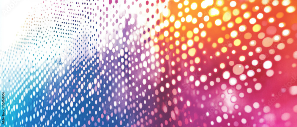 Poster vibrant abstract design featuring smooth transitions and gradient mesh pattern