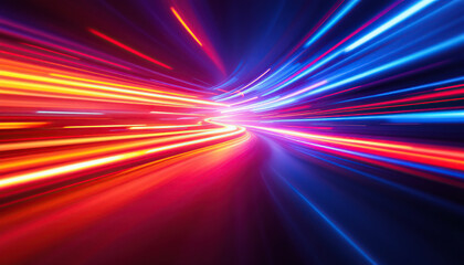 Abstract Light Trails Speed Energy Motion Blur