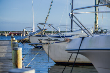 Docked for the Winter: Grenaa Harbor&rsquo;s Boats Against a Peaceful December Sky.