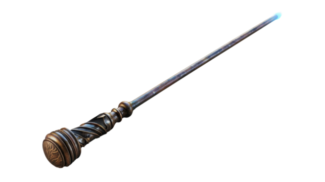 Magic wand on transparent background