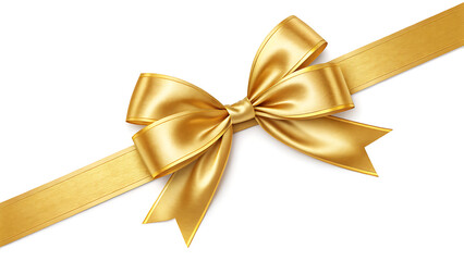 Fototapeta premium Elegant Brown Ribbon with Satin Texture and Decorative Bow, Perfect for Crafting and Gift Wrapping Isolated on White or Transparent Background