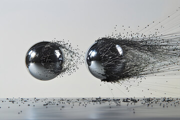 Dynamic Interaction of Magnets: Visualizing Magnetic Attraction and Repulsion with Iron Filings