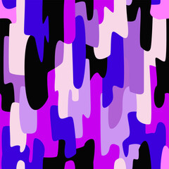 seamless abstract pattern of purple brush strokes. The strokes are arranged chaotically, overlapping each other, creating a sense of depth and volume. The colors are purple with shades of blue and pin