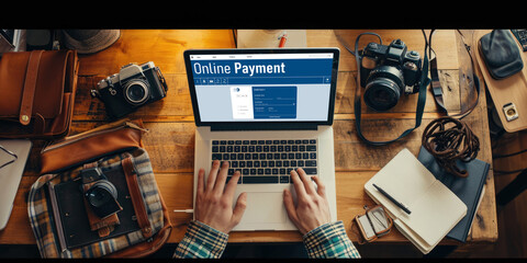 Online payment platform for brisk money transfer on the internet netowrk