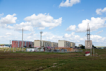 Dalanzadgad city buildings view, Mongolia