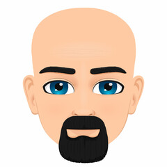 middle age man portrait or face