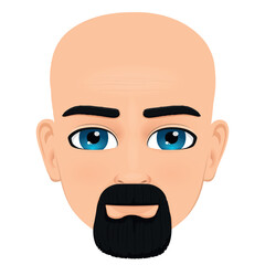 middle age man portrait or face