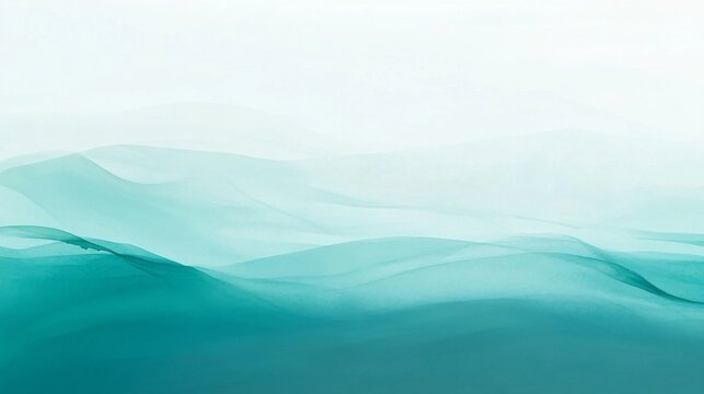 A serene abstract gradient background.featuring cool blues and greens with smooth transitions.promoting a calm and peaceful ambiance.ideal for meditation apps and content