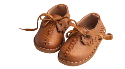 Little baby shoes on transparent background


