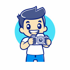 cute character of a person, vector, no background