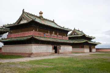 Erdene Zuu monastery view, Mongolia landmark