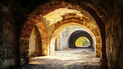 Naklejka premium Ancient ruins - archway. Ancient Ruins. Illustration