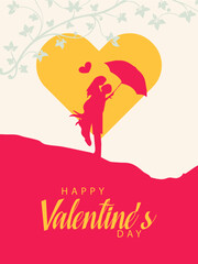 valentines day poster, invitation card, romantic character, love, romance, 14february