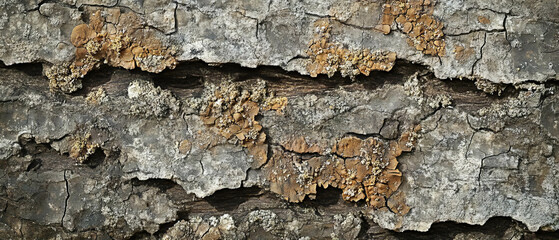 Obraz premium Intricate textures of bracket fungus revealing a woody and hard nature