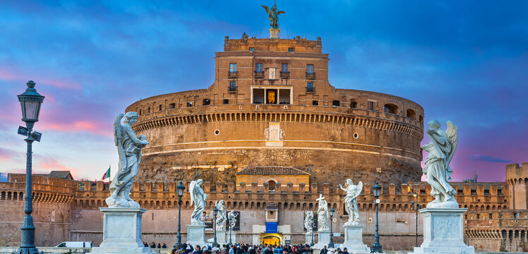 saint angelo castle in rome italy